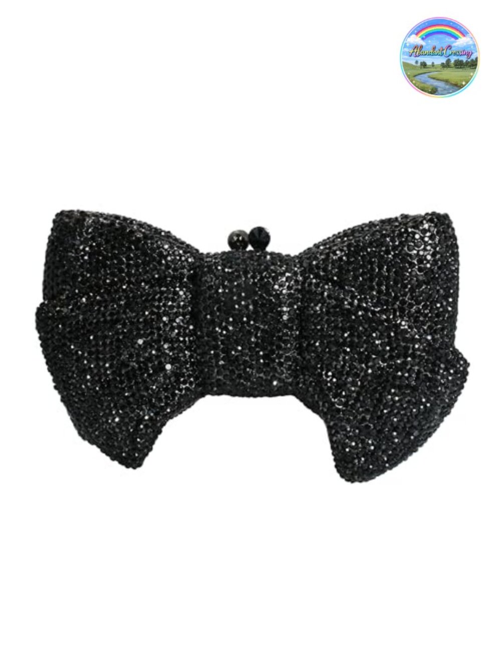 Luxury Rhinestone Bowknot Evening Clutch, Sparkling Handbag for Wedding Party